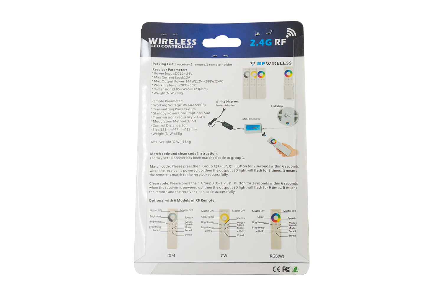 Event Lighting FLEXICONCWW - Controller LED Tape (CWW)