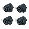 Panel Mount 3 Pole XLR and  6.35mm 1/4" Jack Audio Combo Female Socket