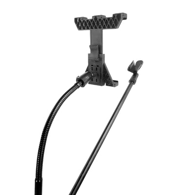 Microphone Mic Stand and Tablet or Phone Holder flexible gooseneck 2M Boom Tripod Base