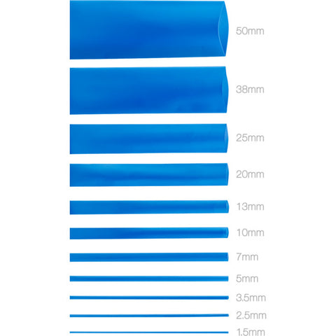 HS50BLU 50MMX1.2M HEAT SHRINK - BLUE HSBL135 KUHS-225-50-BL-L