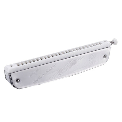 Harmonica Chromatic Mouth Organ Key of C 24-Holes Classic Chrome Blues Harp With Scale Changer