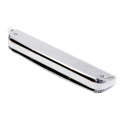 Harmonica Chromatic Mouth Organ Key of C 24-Holes Classic Chrome Blues Harp With Scale Changer
