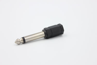 3.5mm Mono Socket to 1/4" 6.35mm 1/4 inch Mono Plug Adapter Audio Hi-Fi DJ