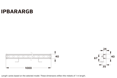 Event Lighting IPBARARGBW - RGBW IP Rated LED Bar