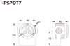 Event Lighting IPSPOT7 - 7.2 W Single Colour Spot Light