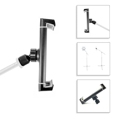 Phone Tablet Mic Stand Mount Clamp Holder For Microphone Stand 360° Ball Socket
