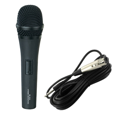Dynamic Microphone Cardioid Vocal Karaoke Instrument Stage Mic w/ Switch & Cable