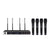 4 Channel Wireless Microphone System 4 Ways UHF Cordless Handheld