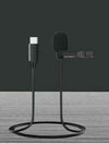 Microphone Lapel Lavalier to Lightning or Type-C USB Suits Apple iPhone Samsung or Android
