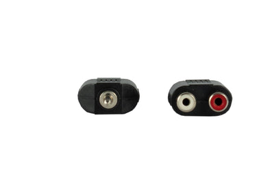 Event Lighting MJ2RCAFEL - Pair of Mini Jack TRS Male to 2x RCA Female Adaptors