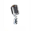 Classic Vintage Dynamic Microphone Pack Includes Mic Stand & Cable Silver, Rose Gold or Gold
