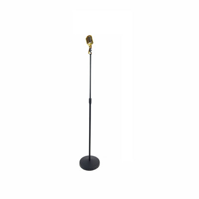 Classic Vintage Dynamic Microphone Pack Includes Mic Stand & Cable Silver, Rose Gold or Gold
