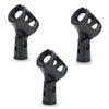 3Pk Flexible Stretch Mic Clip Microphone Clamp Holder for Mic Stand 5/8" thread