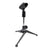 Mini Desktop Microphone Stand Metal Foldable Height Adjustable + Mic Clip + 3/8” 5/8" Adapter