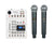 Audio Mixer Built in Dual Cordless Microphone System Bluetooth USB Audio Interface