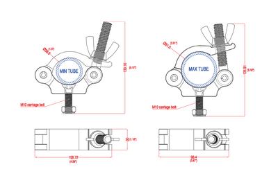 Event Lighting CLAMPP50 - Aluminium Pipe Clamp