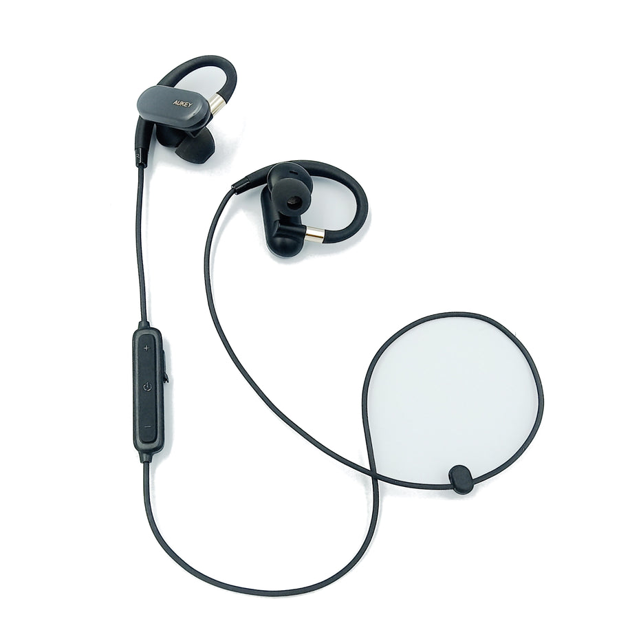 AUKEY Bluetooth Earbuds Premium Sport earphones with carry Pouch