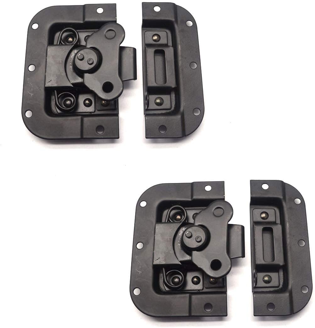 Butterfly Latch Recessed Lockable Black or Chrome Rack Flight Road Case Tool Box