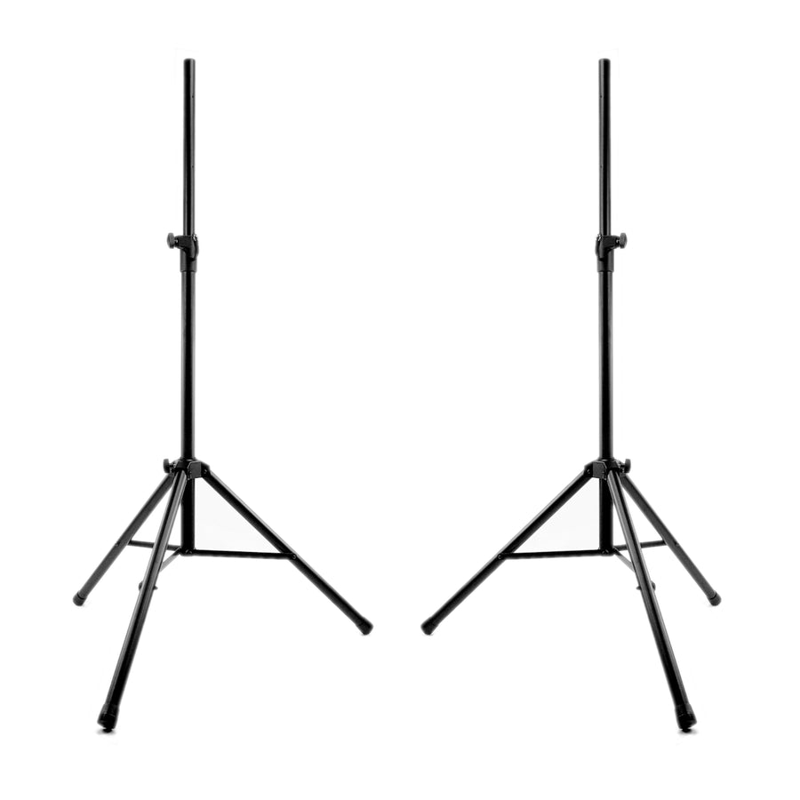 Pair or Single PA Speaker Floor Stand Heavy Duty Tripod Base Metal Joint  2m 80kg Steel 35mm