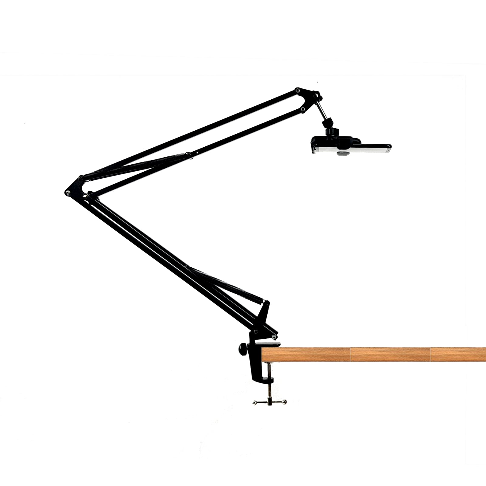 360° Phone Camera Holder Artist Desktop Table Edge Mount Scissors Suspension Boom Stand