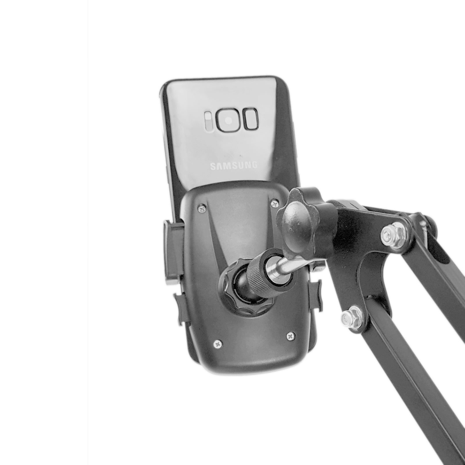 360° Phone Camera Holder Artist Desktop Table Edge Mount Scissors Suspension Boom Stand