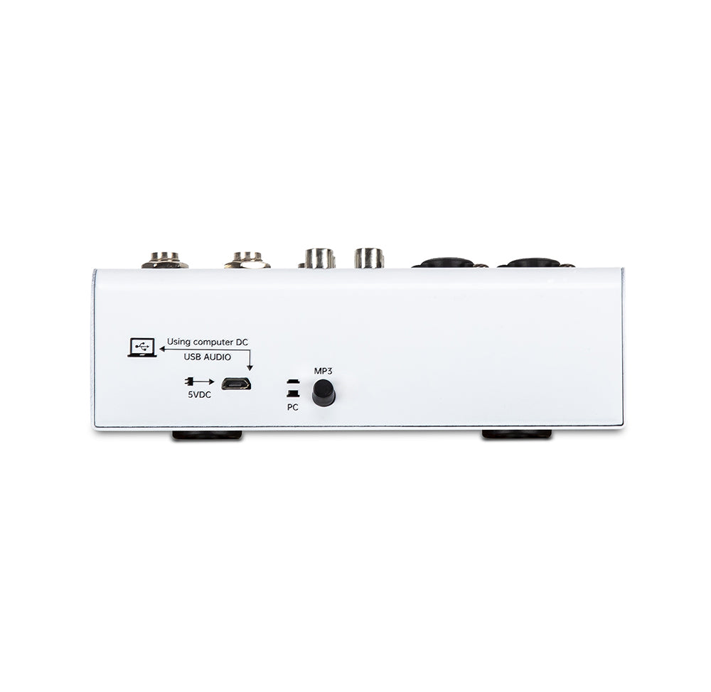 Audio Mixer 4 Channel Bluetooth MP3 USB PC Soundcard Record EQ Phantom Power