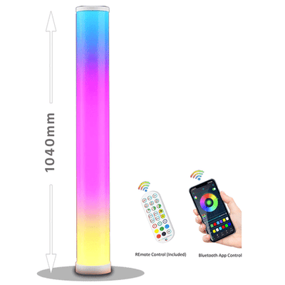 LED Floor Lamp RGB Colour Changing with Remote and Bluetooth App Control