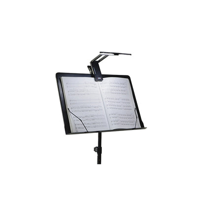 Aroma AL-1 LED Clip On Sheet Music Stand Light Rechargeable Foldable Book Reading Lamp