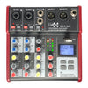 Live Audio 4 Channel Mixer incl. USB Bluetooth Soundcard Phantom Power