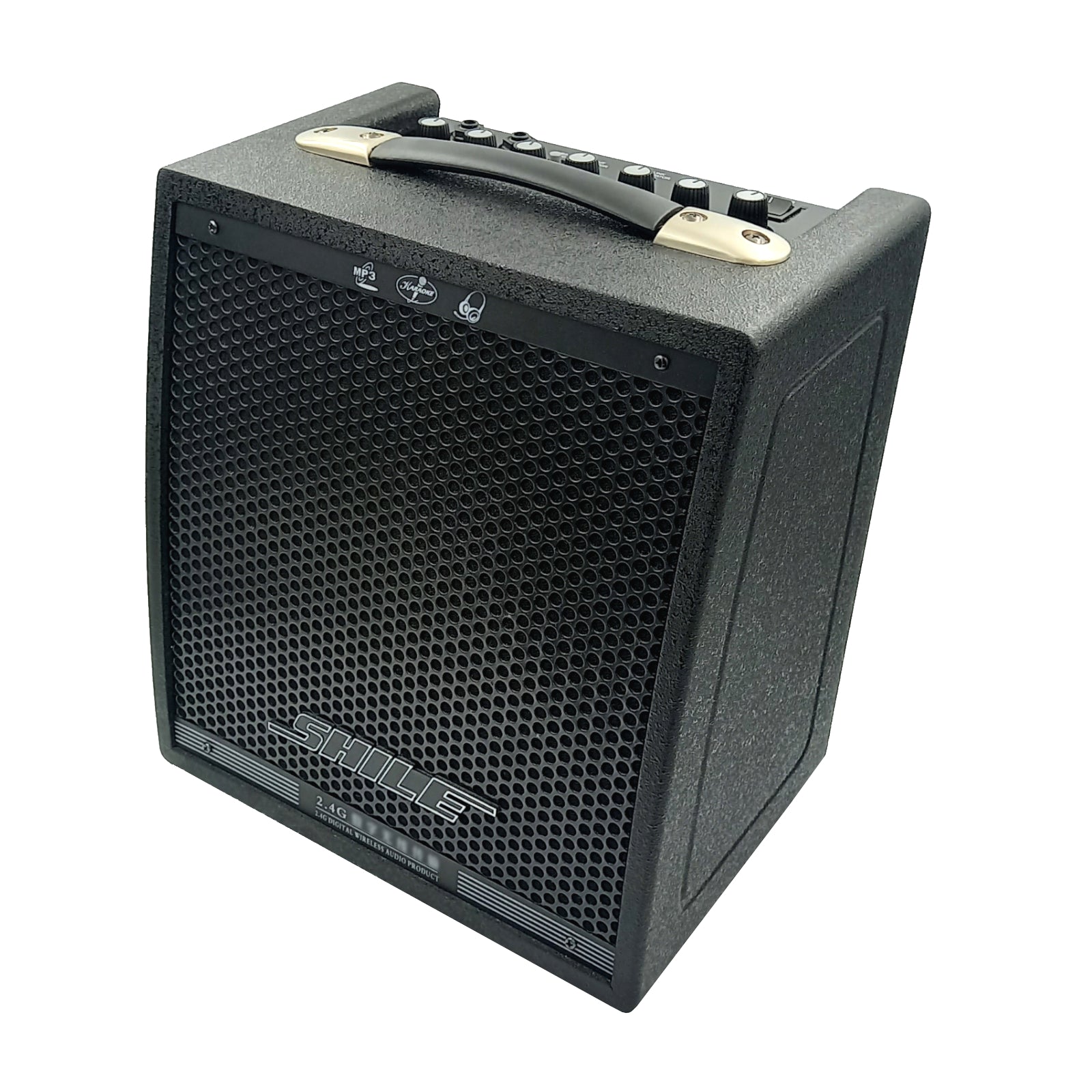 PA Speaker + 2.4 GHz Wireless Mic Headset + Optional Single or Dual Wireless Microphones AUX mp3