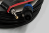 Event Lighting SPKJ10EL - 10m Speakon 4 Pin Male to Jack Male Speaker Lead - 1.5mm - Black Ring