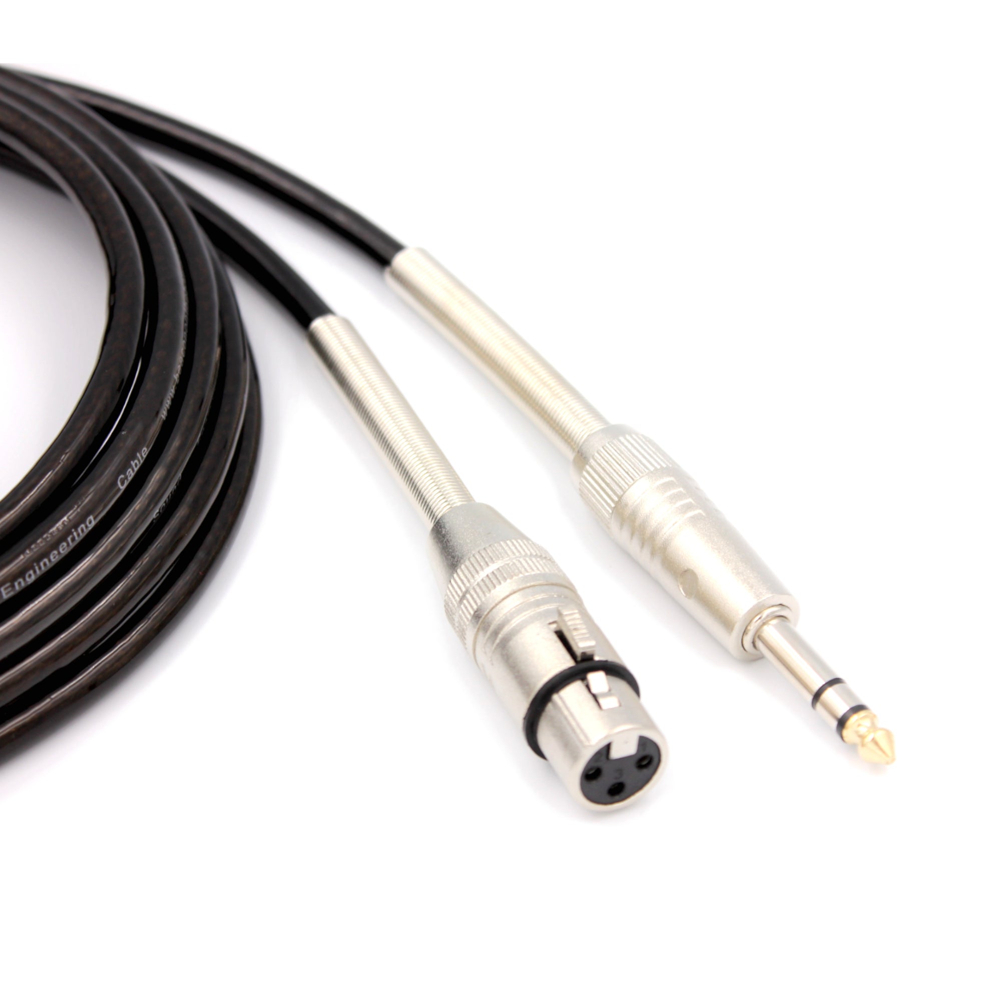 XLR Male Female 1/4" 6.35 Mono TS Stereo TRS Jack Cable Lead  Australian Made