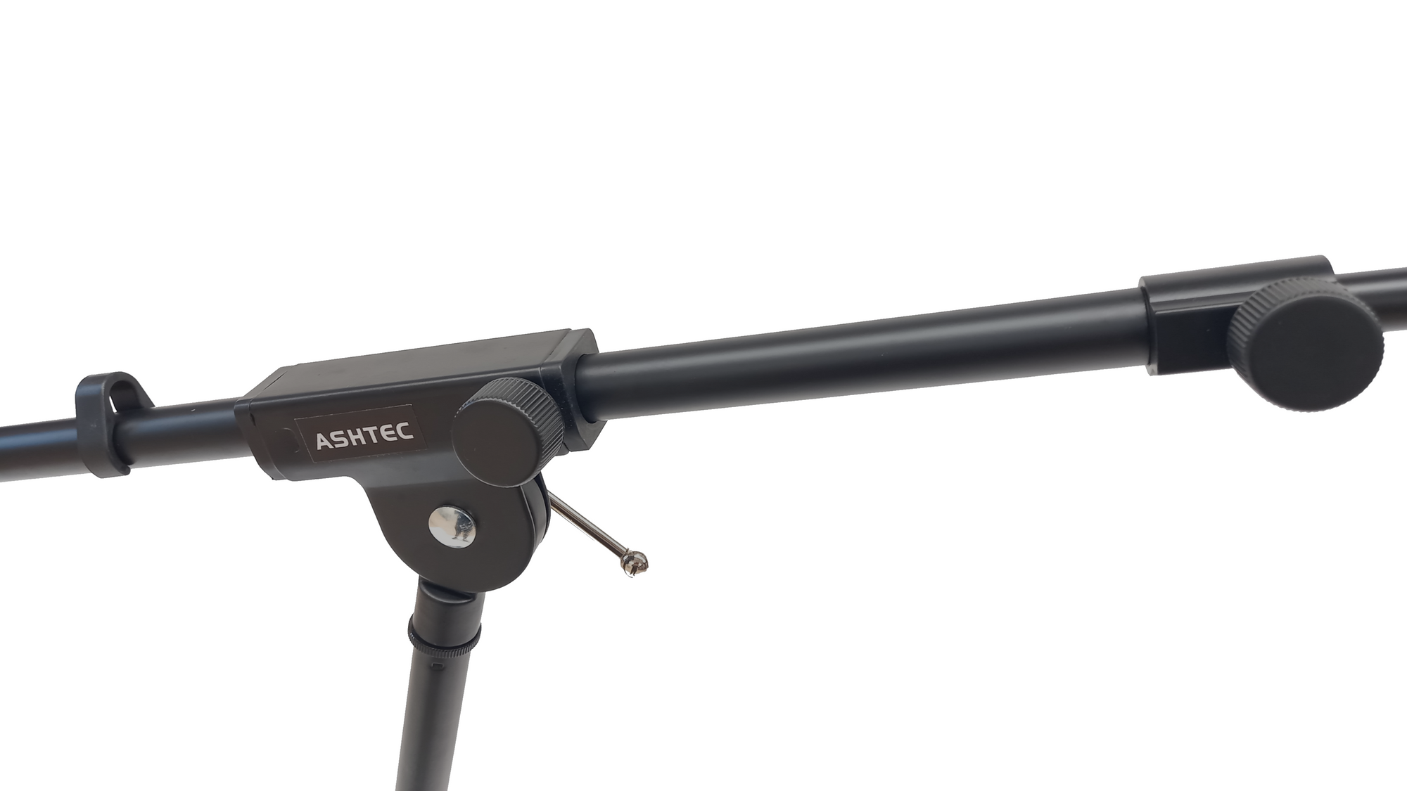 Mic Stand Round Base Solid Cast Metal Extra Tall 2.4M Heavy Duty Straight or Boom Microphone Stand