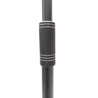 Mic Stand Round Base Solid Cast Metal Extra Tall 2.4M Heavy Duty Straight or Boom Microphone Stand