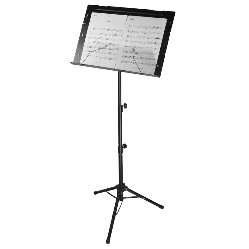 3 Plate Folding Design Sheet Music Stand Full Size Heavy Gauge Portable + Storage Bag
