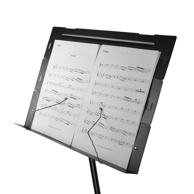 3 Plate Folding Design Sheet Music Stand Full Size Heavy Gauge Portable + Storage Bag