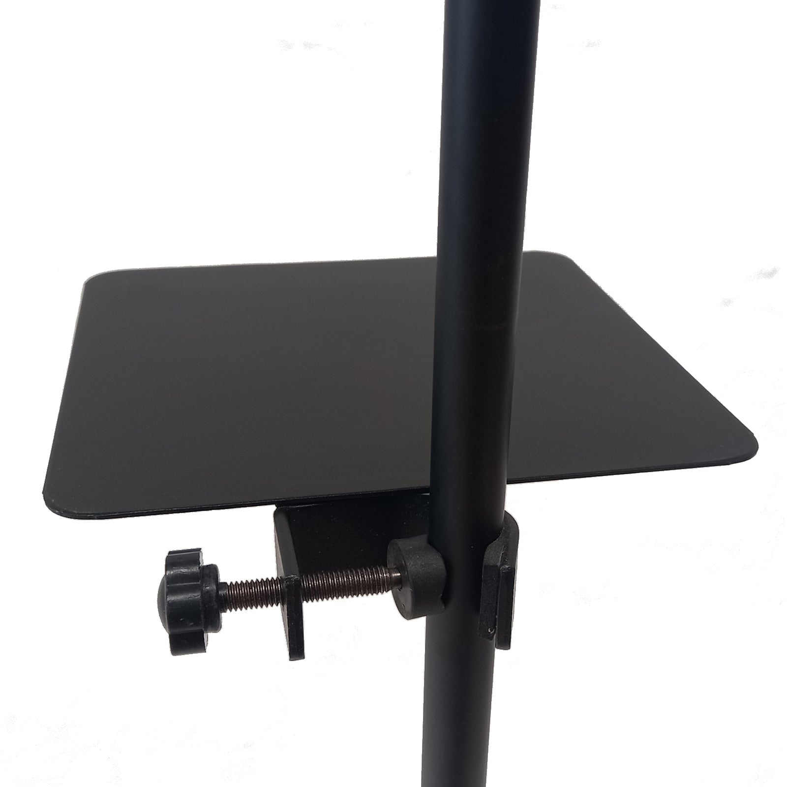 Music Mic Stand Clamp-on Tray Metal Shelf For Accessories Projector Stand Mouse Pad