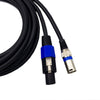 Speakon to Speakon Right Angle or 1/4" or  XLR Female Male Speaker Cable Lead Thick Australian Made 2.5mm 13AWG
