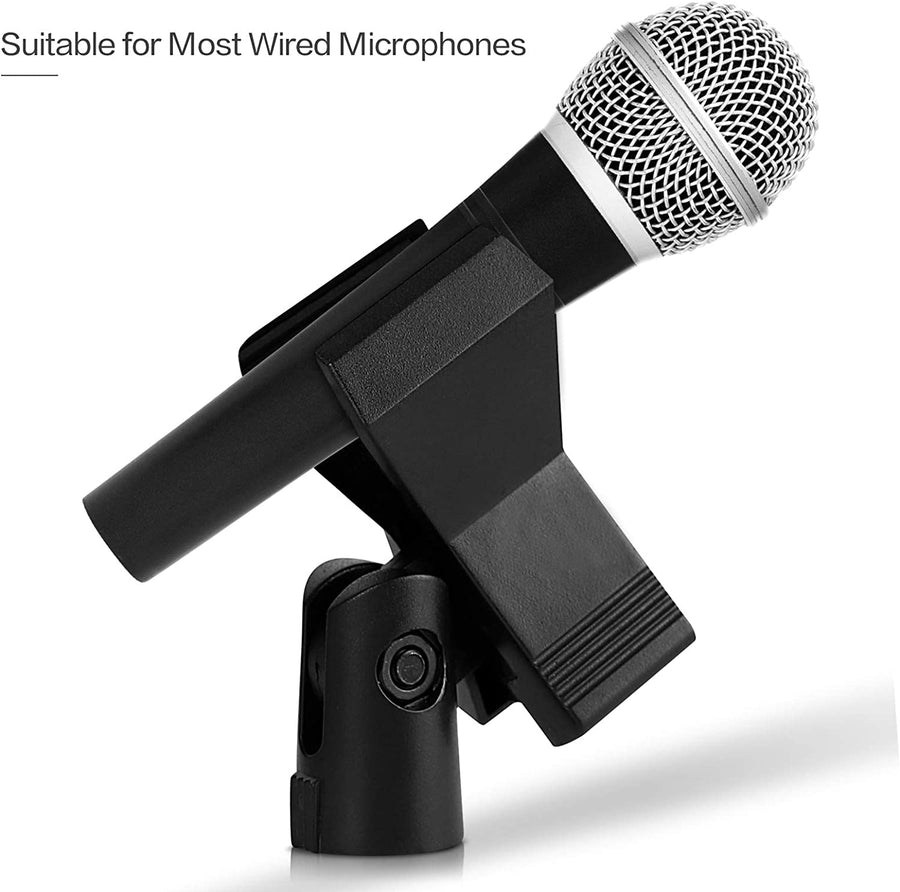 Microphone Clip Clamp For Mic Stand With 5/8" Male To 3/8" Female Thread Adapter