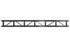 Event Lighting T3F3BK - 290mm Spigot Flat Truss (3m, Black)