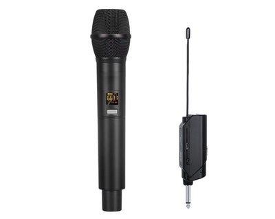 E-lektron U1 Dynamic UHF 20 Channels Tunable Universal 1 Wireless Handheld Microphone System With Mini Plug Receiver