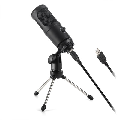 USB Condenser Mic Microphone Kit Plug and Play PC or Mac for Gaming Recording and Podcast