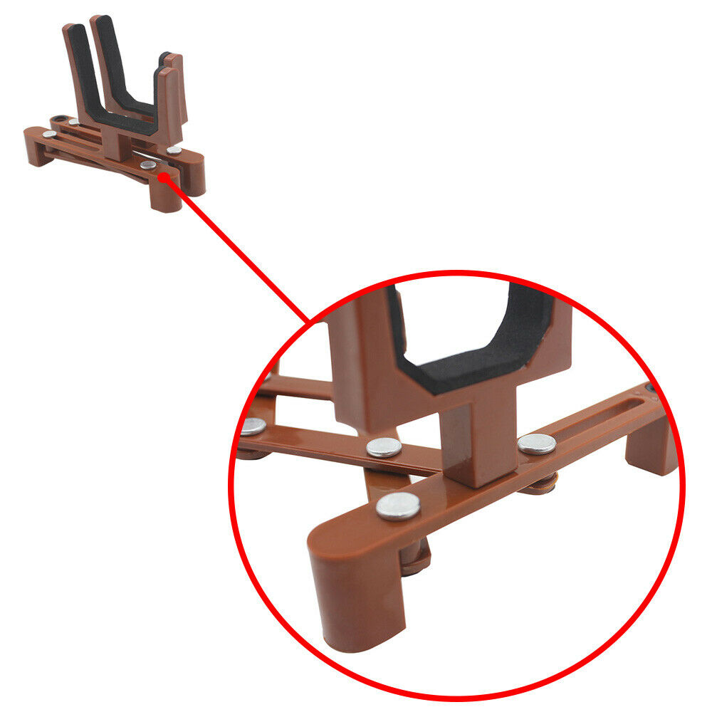 Violin Viola Stand with Bow Holder Padded Foldable Portable Display Storage