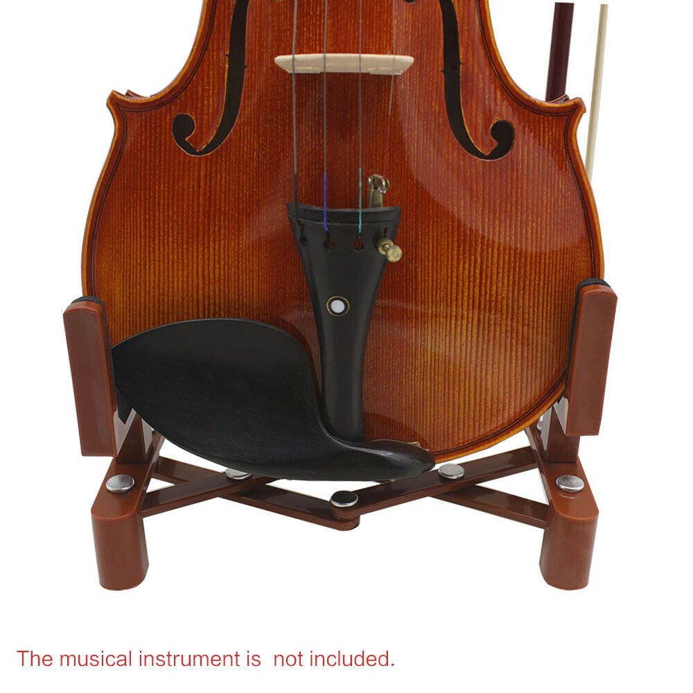 Violin Viola Stand with Bow Holder Padded Foldable Portable Display Storage