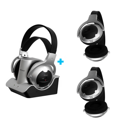 Wintal RF 900 Wireless Headphones w/Rechargeable Batteries Dock For Tv/Radio/Mp3