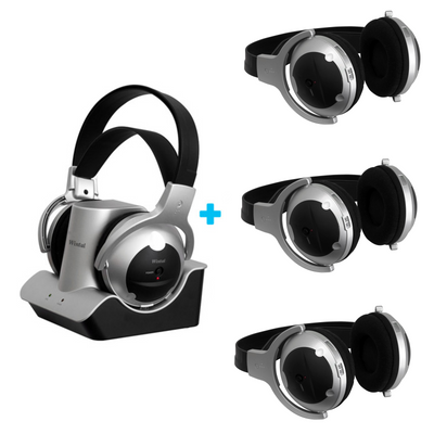 Wintal RF 900 Wireless Headphones w/Rechargeable Batteries Dock For Tv/Radio/Mp3