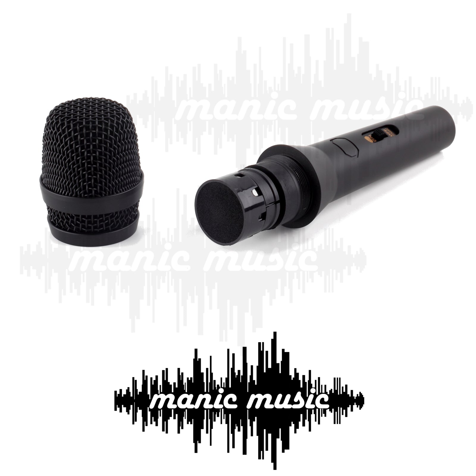 Professional Vocal Karaoke Stage Microphone w/ Switch & Mic Cable Rugged Metal Body