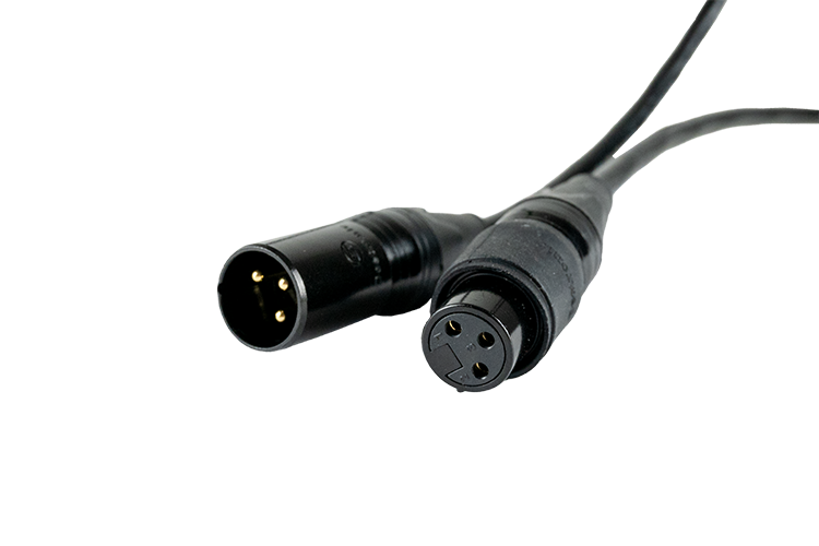Event Lighting XLR3M3F2IP - 2m IP Rated XLR Cable