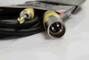 Event Lighting XLRMJ3BALEL - 3m XLR 3 Pin Male to Jack Male Signal Lead - Yellow Ring