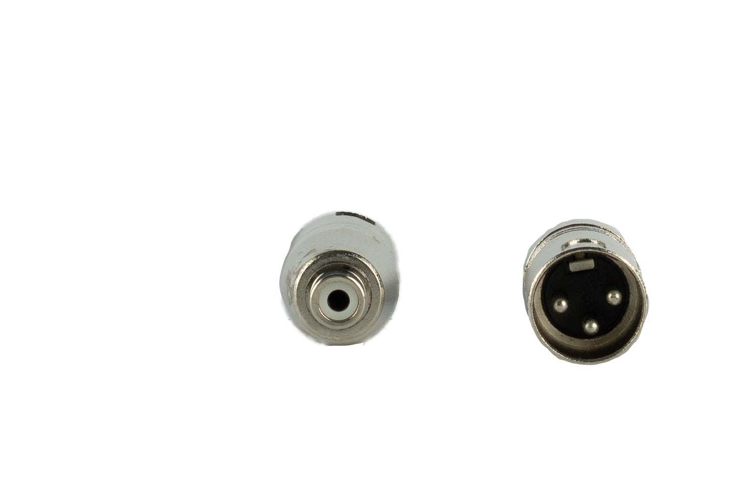 Event Lighting XLRMRCAF - Pair of XLR 3 Pin Male to RCA Female Adaptors